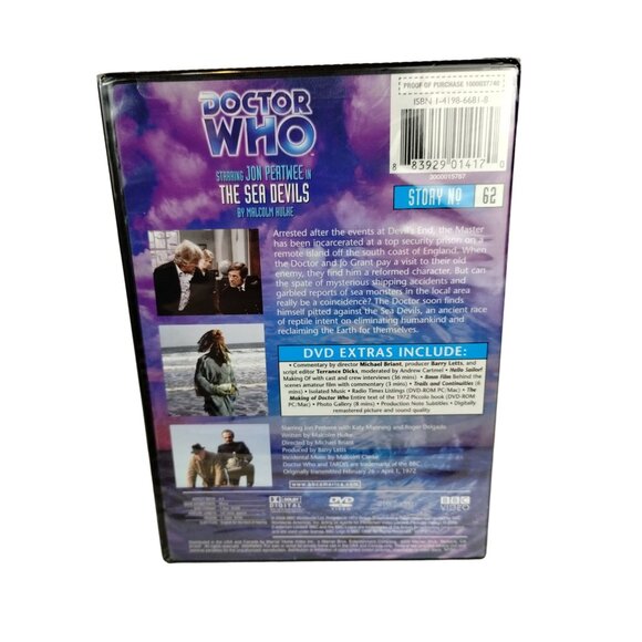 Doctor Who The Sea Devils Jon Pertwee Third Doctor Episode 62 BBC Video - Picture 3 of 4